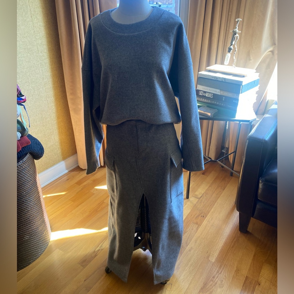 Mango Knit Skirt Set with Cargo Pockets